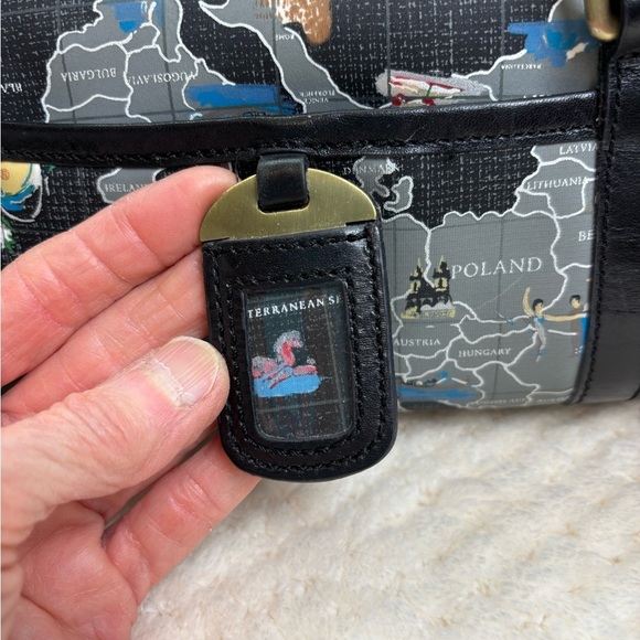 Vintage Sharif Signature Collection World Travel Shoulder Bag - Picture 10 of 16